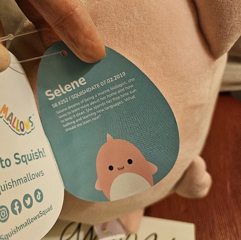🎉HP🎉 Squishmallows 8" Selene the Shark - Picture 3 of 3